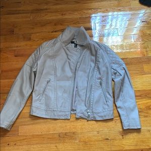 Faux leather jacket from Forever 21.